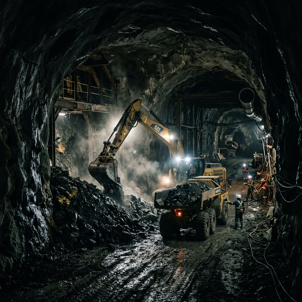 gold supplier East Africa, gold mining operation dark moody dramatic