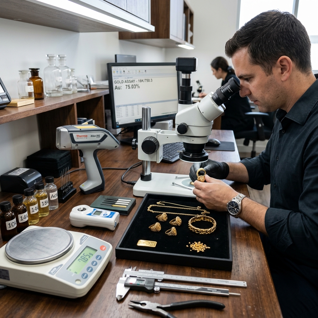 professional gold inspection table